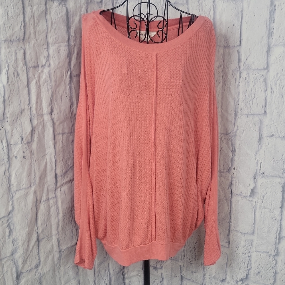 For The Republic Pink Knit Blouse